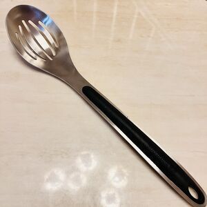 Calphalon Kitchen Grill Slotted Serving Spoon Stainless Steel Comfort Grip